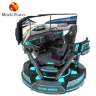 Simulatore di realtà virtuale a 3 schermi 6- Dof Black Car Racing Game Machine 5d Car Driving Arcade For Mall
