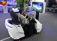 Moto dell'automobile del simulatore dei giochi 9D VR delle vetture da corsa dei bambini che corre la macchina del simulatore
