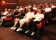 Cinema mobile bianco rosso del camion di effetti speciali 4D della sedia 12 del movimento di alto profitto