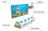 Macchina interattiva di verniciatura magica del gioco del pesce dei giochi a gettoni dei bambini VR