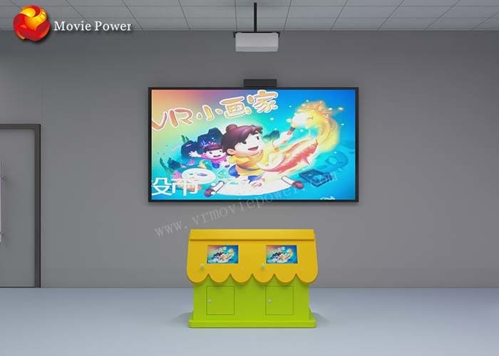 Bambini interattivi dell'interno della proiezione del parco di divertimenti di VR che dipingono la macchina del gioco 1,5 chilowatt