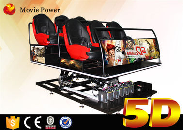 Cinema della macchina 5D del gioco del simulatore del cinema di Seat 6Dof 5D di moto del cinema dell'attrezzatura 5d del parco a tema