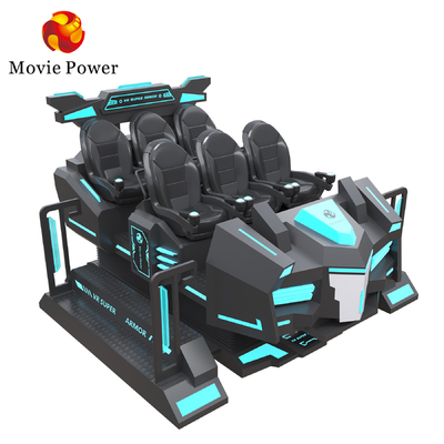 Giocatori multipli di fucilazione del simulatore del gioco di Seater VR del cinema 6 della vetroresina 9D VR che guidano automobile