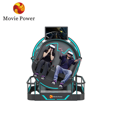 2 posti a sedere 9d roller coaster machine 360 rotazione vr cinema 360 gradi sedia volante simulatore