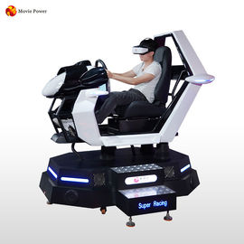 Automobile dell'interno VR del campo da giuoco che corre il simulatore del videogioco di guida del pianale elettrico del simulatore 9D