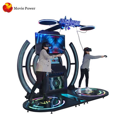 Piattaforma dinamica di moto di divertimento del centro dell'attrezzatura del simulatore dell'interno VR del video gioco