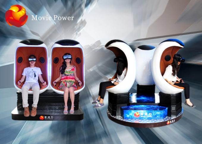 Il gioco emozionante 1 mette i sedili a sedere attraenti dell'uovo di moto del simulatore del cinema di realtà virtuale 9d 1