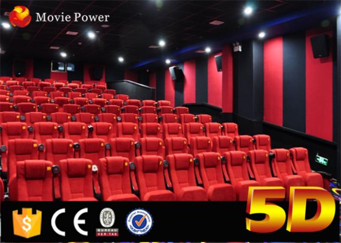 Sedie elettroniche della disposizione dei posti a sedere del teatro del sistema 220V 3 DOF 4d fatte di cuoio con gli effetti speciali 0