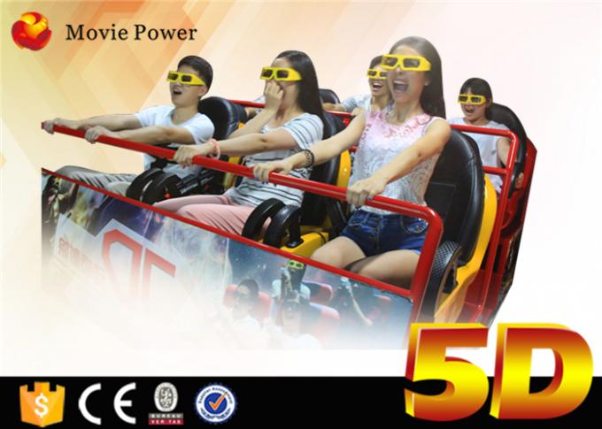 Cinema della macchina 5D del gioco del simulatore del cinema di Seat 6Dof 5D di moto del cinema dell'attrezzatura 5d del parco a tema 0