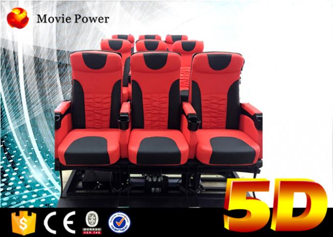 24 cinema 5D del teatro dinamico dei sedili grandi con la piattaforma elettrica di moto 0
