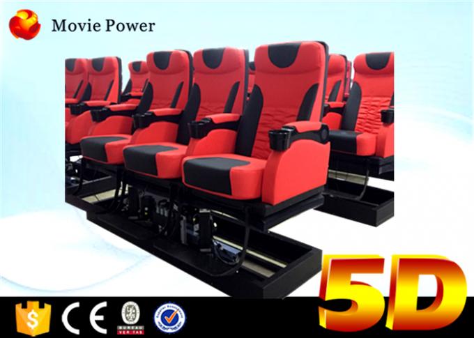 3 Dof elettrici/cinema idraulico del simulatore dell'attrezzatura 5D del cinema 5D con la sedia di moto 0