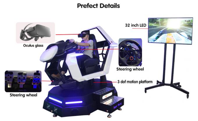 Moto dinamico Seat di 6D 7D 9D Seat che corre la macchina VR della sedia 9D che corre simulatore 0