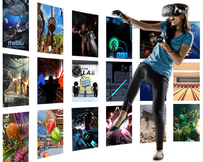 Piattaforma commerciale del cinema VR HTC di 9D VR con 80 giochi interattivi 0