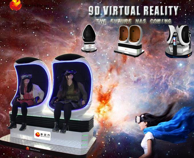 I film di moto di VR Egg il cinema dell'interno di realtà virtuale del parco di divertimenti 9D del simulatore 9D 0