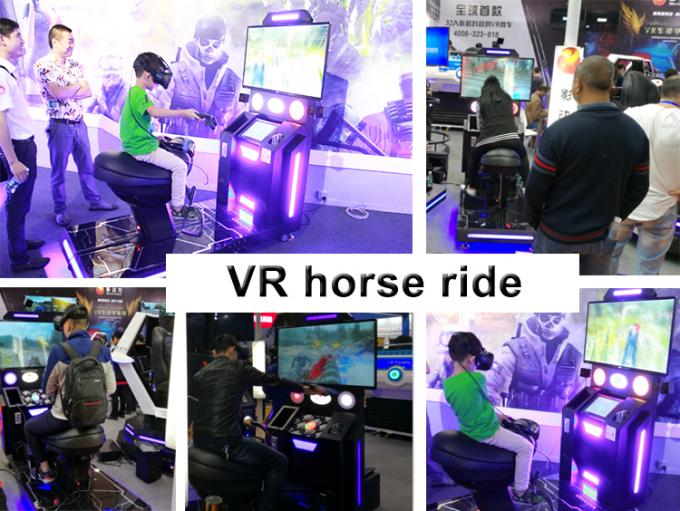 Giro del simulatore del cavallo del parco a tema VR di realtà virtuale del gioco 9D di equitazione di Carzy VR 0