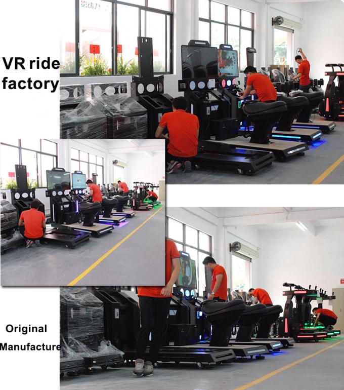 Cinema fresco di realtà virtuale della fucilazione del simulatore di corsa di cavalli di vetro VR di posto unico HTV VIVE di moto 1