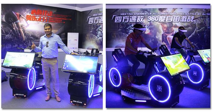 attrezzatura di sport della bici di vetro VR del simulatore del cinema di 9D Vr per la bici di forma fisica VR 0