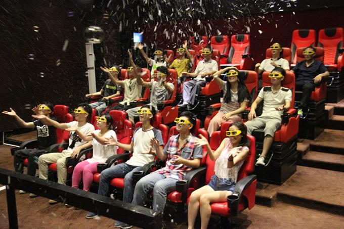 Nero/bianco/cinema rosso di Seat 4D, attrezzatura di realtà virtuale per il parco di divertimenti 5