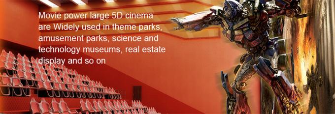 montagne russe del cinema 4D per i parchi di temi di divertimento con i sedili del movimento 2
