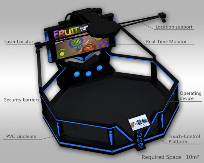 attrezzatura stante del simulatore di moto di realtà virtuale del video gioco di Htc Vive 9D della piattaforma di spazio di 9D Vr 1