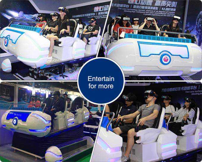 Il giro 6 Seater di moto del simulatore 9D del cinema di realtà virtuale guadagna più soldi 0