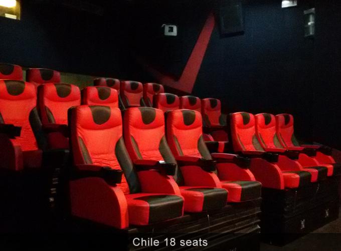 Nero/bianco/cinema rosso di Seat 4D, attrezzatura di realtà virtuale per il parco di divertimenti 0