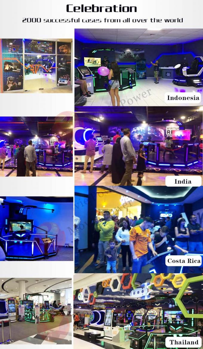 Piattaforma diritta del gioco dello spazio di HTC Vive 9D VR/macchina interattiva del gioco della fucilazione di VR 1