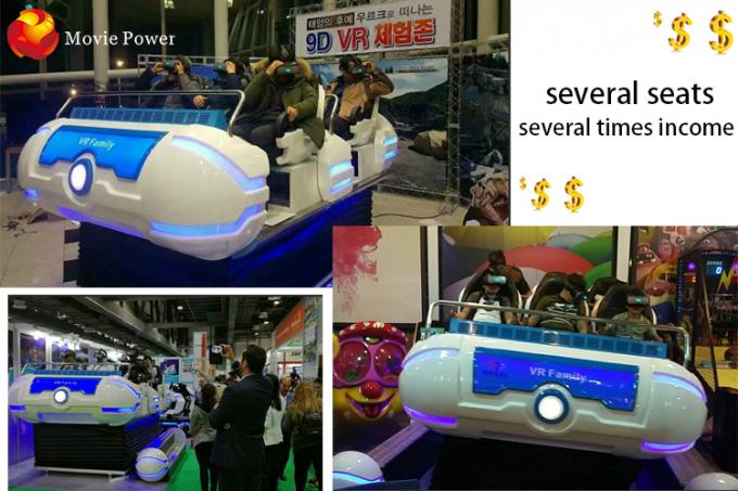 Simulatore mobile interattivo della piattaforma di moto del cinema 9d VR 6dof del gioco VR di spettacolo 1
