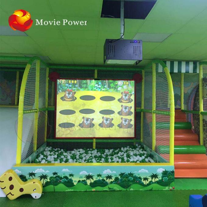 parco dell'interno del campo da giuoco dei bambini 3D dei grandi del pavimento della parete giochi interattivi della proiezione 0