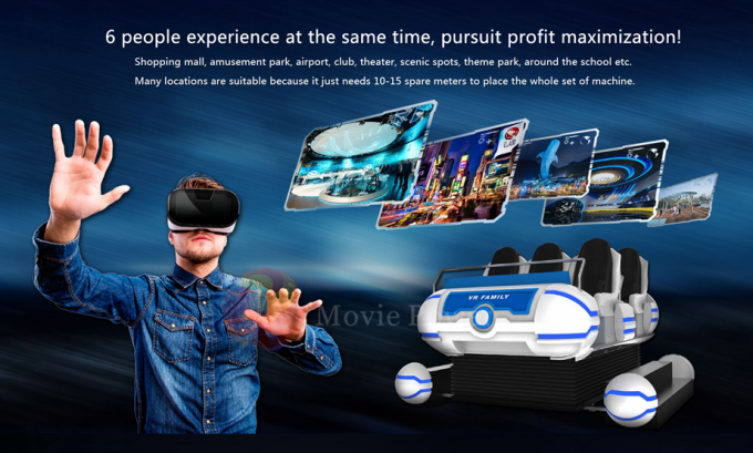 Piattaforma virtuale dinamica di moto del simulatore della stanza del cinema del sistema 9D VR di Home Theater 0
