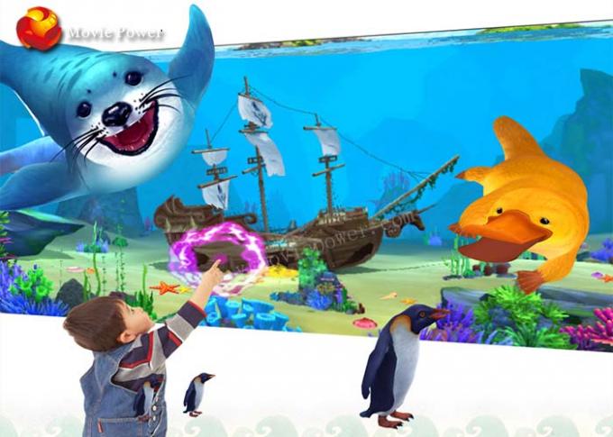 Bambini interattivi dell'interno della proiezione del parco di divertimenti di VR che dipingono la macchina del gioco 1,5 chilowatt 0