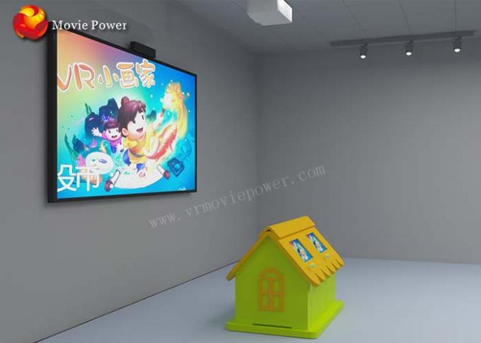 Bambini interattivi dell'interno della proiezione del parco di divertimenti di VR che dipingono la macchina del gioco 1,5 chilowatt 1