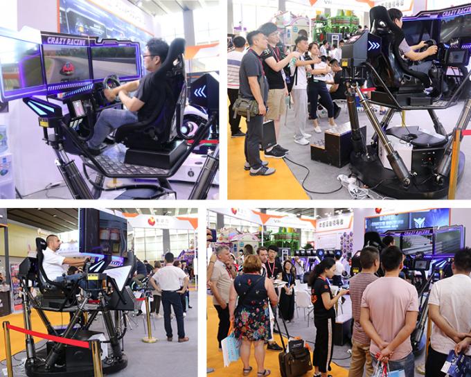 Montagne russe eccitanti del simulatore della sedia VR di moto della macchina del gioco di realtà virtuale di esperienza del gioco per il parco di divertimenti 15