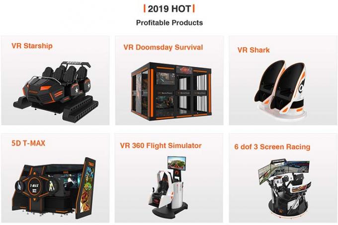 Montagne russe eccitanti del simulatore della sedia VR di moto della macchina del gioco di realtà virtuale di esperienza del gioco per il parco di divertimenti 19