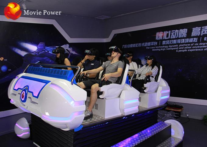 La piattaforma elettrica 6 mette il cinema a sedere del simulatore/9D VR di realtà virtuale della galleria 0