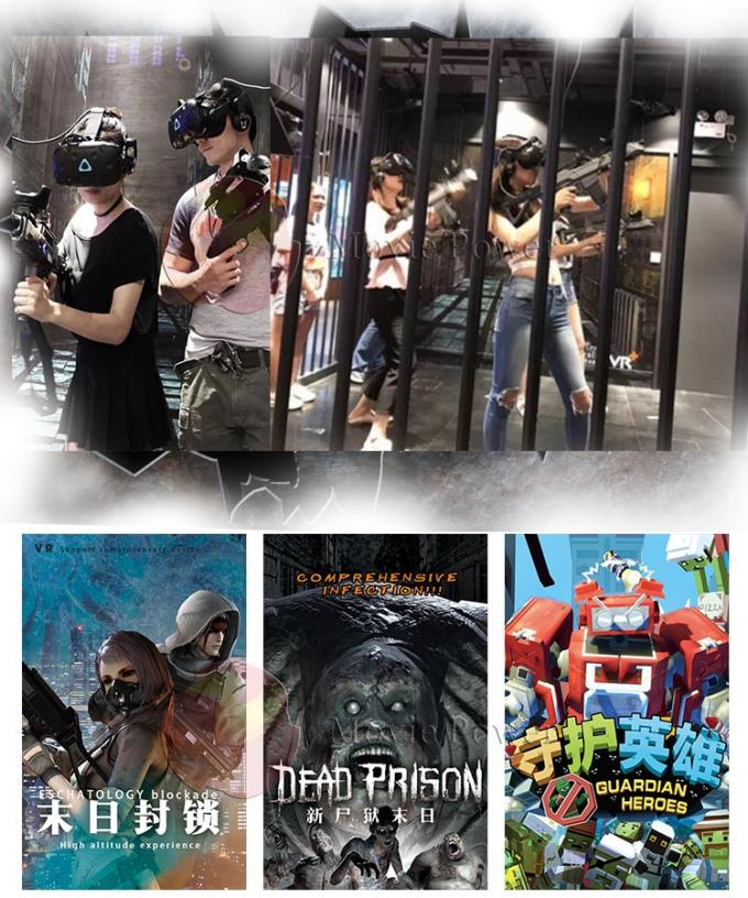 Giochi interattivi con diversi giocatori di VR 360 vetri del simulatore HTC VIVE di realtà virtuale di visione 1