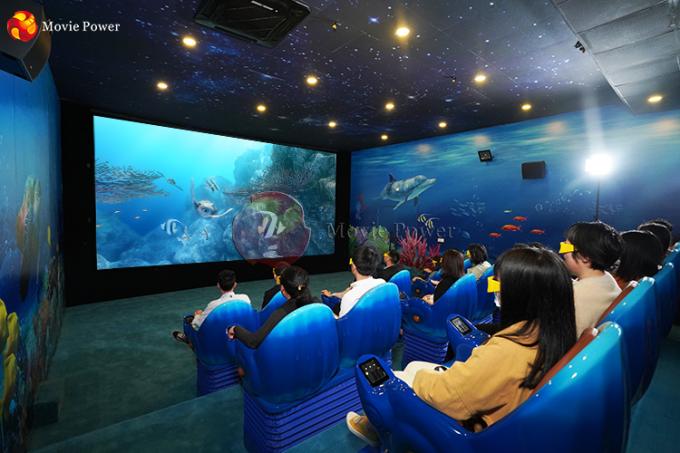 Mini attrezzatura di sistema del cinema di film di effetti speciali 4D di tema dell'oceano per il parco a tema 2