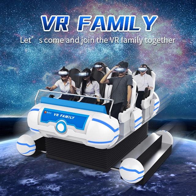 Grande simulatore del cinema di vetro 9d della piattaforma VR di moto di esperienza 0