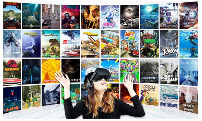 Il cinema 2 di effetto dinamico 9D VR di piccola impresa mette la macchina a sedere di realtà virtuale 1