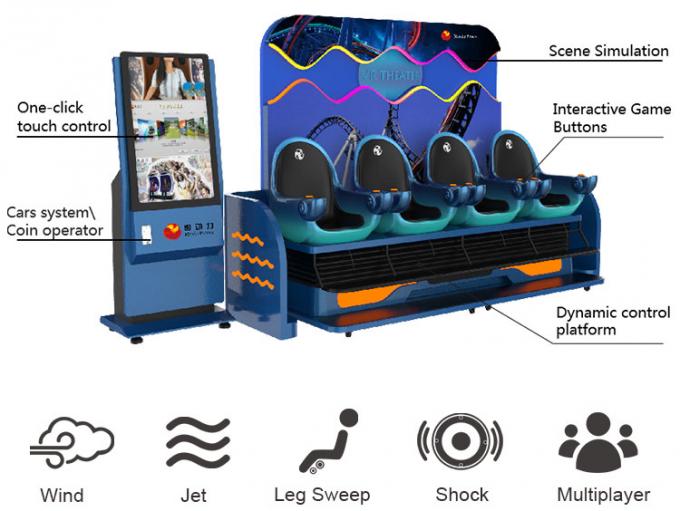 Simulatore dell'interno del cinema di realtà virtuale 9d di Seaters del gioco 4 di Immersive Vr del nuovo prodotto 1