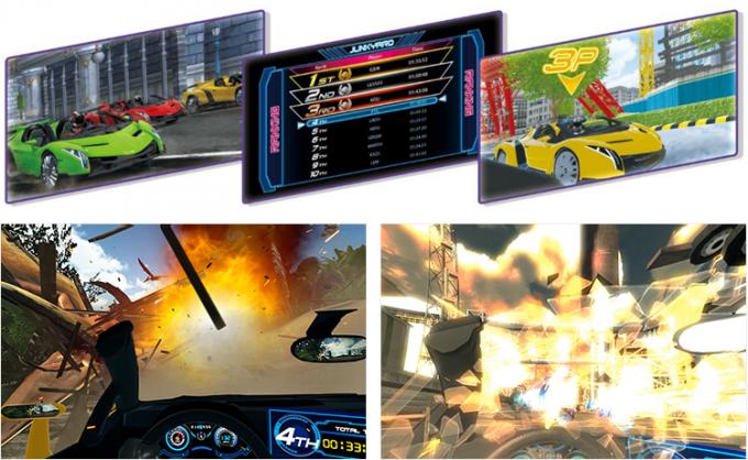 il divertimento di 5d 9d guida la macchina VR Arcade Racing Car Simulator del gioco 1