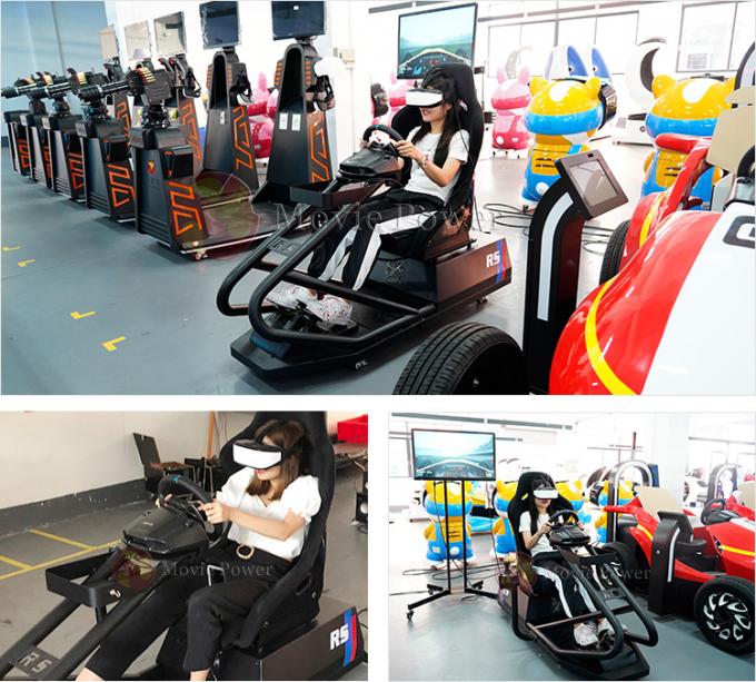 Simulatore di gioco di Seat VR di simulazione di guida di veicoli di spettacolo del centro commerciale 0