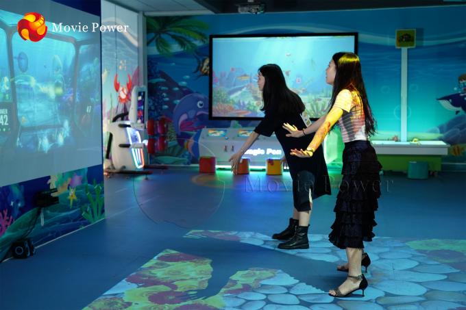 Sistema interattivo del gioco dei bambini del pavimento dell'ologramma 3d di spettacolo del parco di divertimenti 0