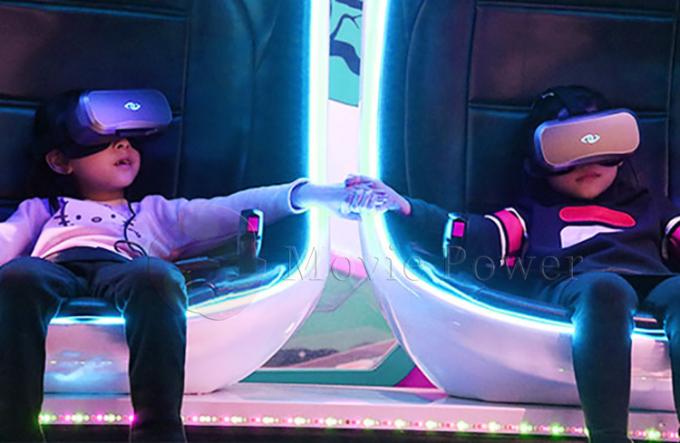 Attrezzatura della sedia dell'uovo del cinema del simulatore 9d Vr di realtà virtuale del parco di divertimenti con 2 sedili 1