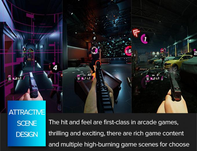 Gioco dinamico della fucilazione della piattaforma del simulatore di realtà virtuale della macchina 9D del video gioco di VR 2