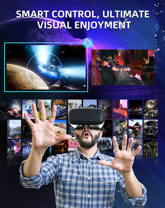 Parco di divertimenti 9D VR Simulator 2 posti Giochi VR operati da monete Teatro volante AR MR Entertainment 5