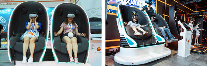 Centro commerciale 9D Egg Chair Roller Coaster Simulator Virtual Reality Gaming Machine Sedie dinamiche 3