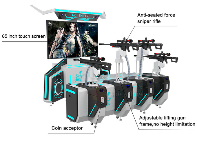 Giochi di tiro VR interattivi indoor Arcade Machine 4 Player For Amusement Park 3