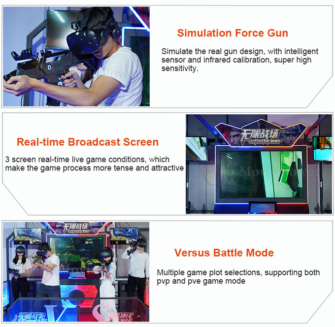 360° 9d Vr Shoot Simulator Vr Shooting Game Arena Multiplayer Equipaggiamento di realtà virtuale 4