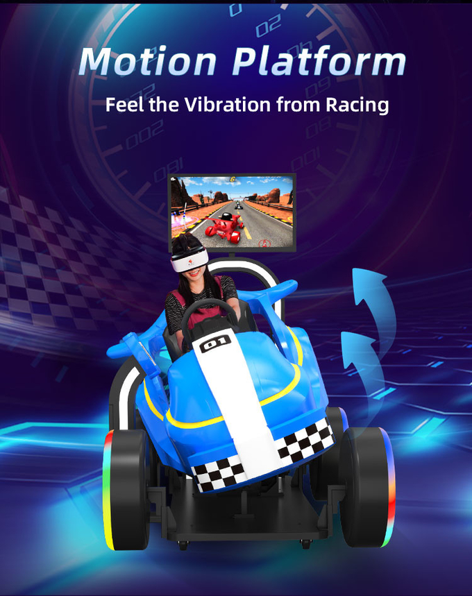 9D Kids Car Racing Game VR Driving Simulator Per Parco di divertimenti 2